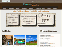 Tablet Screenshot of france-randos.com